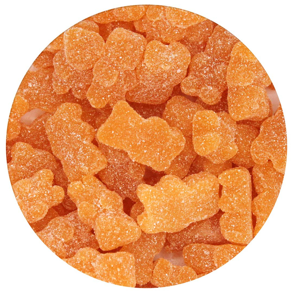 Orange Sugared Orange Gummy Bears 2.2 lb. Bulk Bag