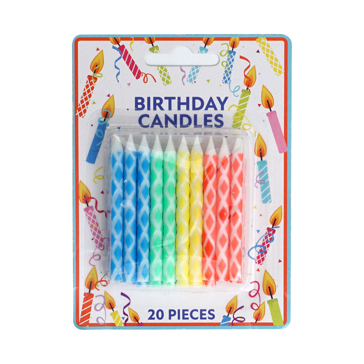 Multicolored Diamond Birthday Candles