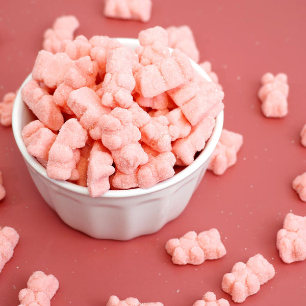 Strawberry Sugared Pink Gummy Bears 2.2 lb. Bulk Bag