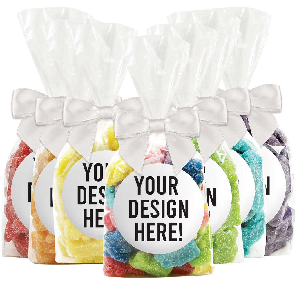 Add Your Photo, Design, Logo Gummy Bear Candy Favors - 12 Pack