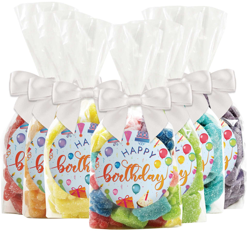 "Happy Birthday" - Celebration Gummy Bear Candy Favors - 12 Pack