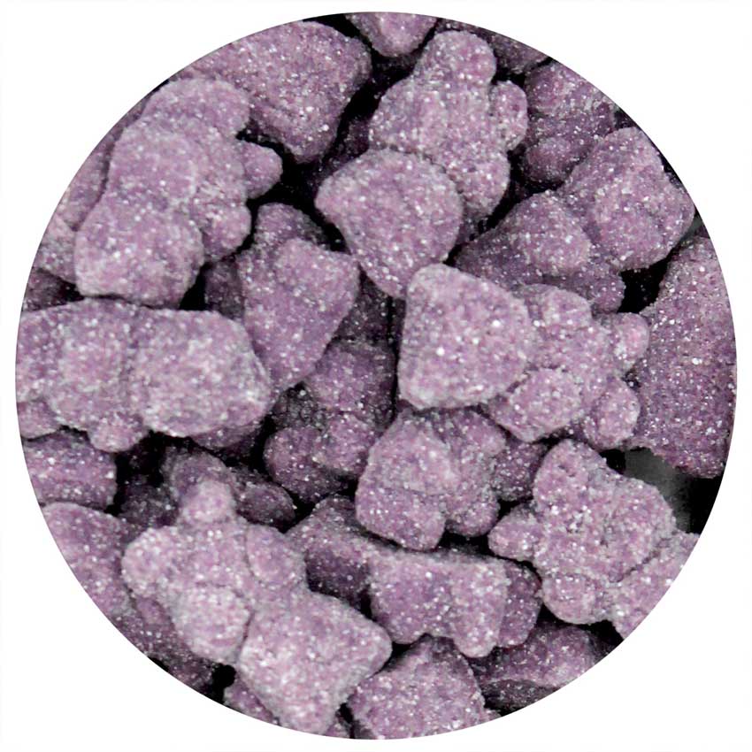 Grape Sugared Purple Gummy Bears 2.2 lb. Bulk Bag