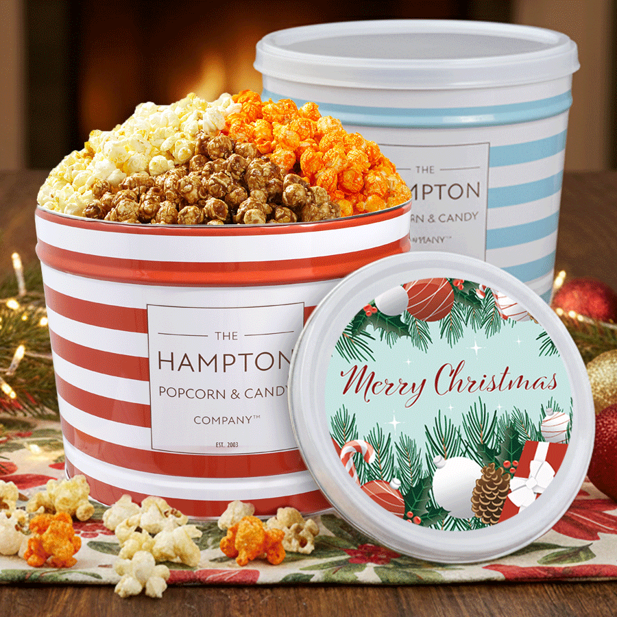 3 Flavor Hampton Classic: 2 Gallon Popcorn Tin