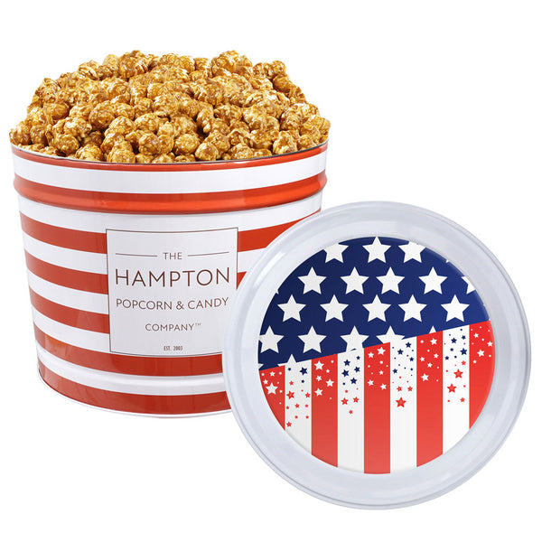 Caramel Popcorn: 2 Gallon Popcorn Tin