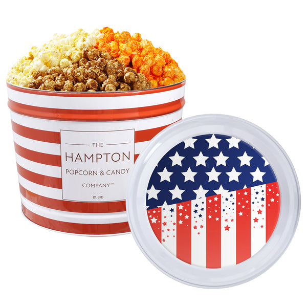 3 Flavor Hampton Classic: 2 Gallon Popcorn Tin