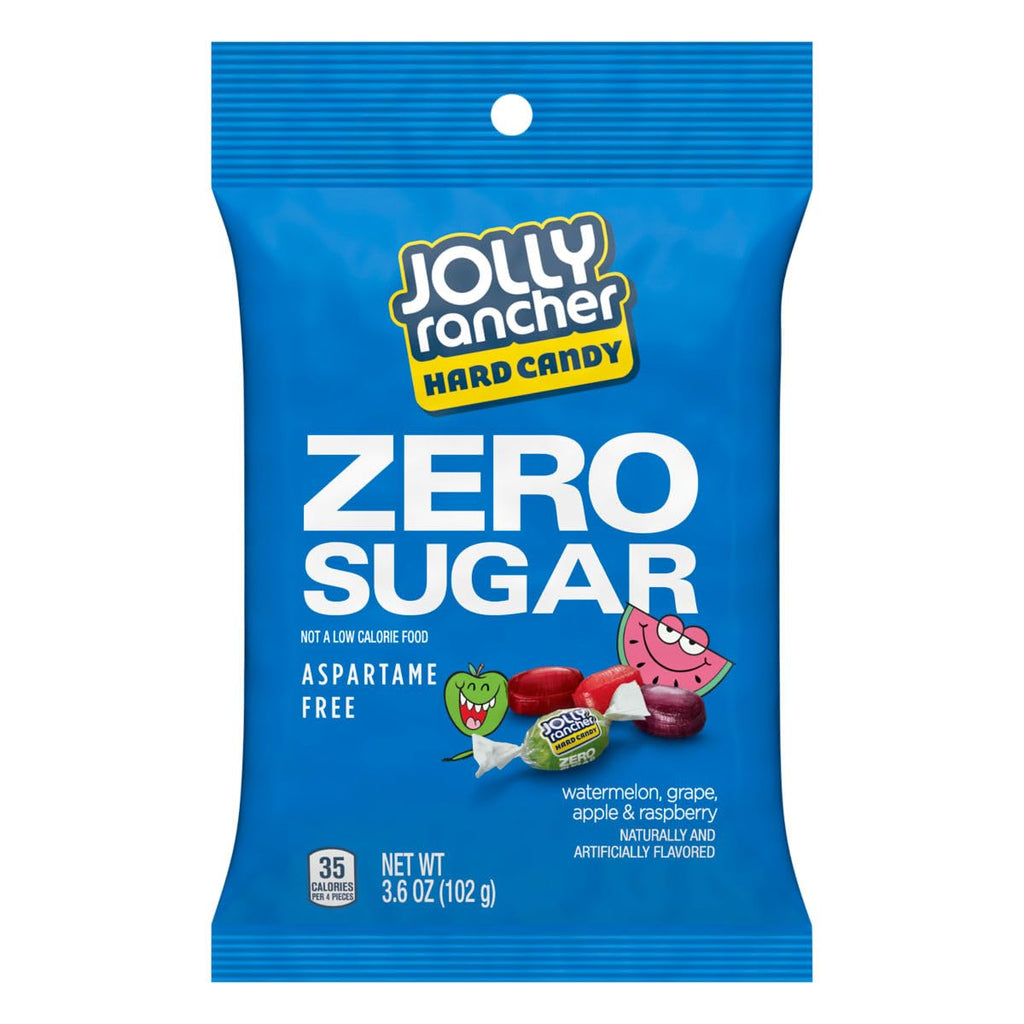 Zero Sugar Jolly Ranchers, 3.6 Ounce Bag