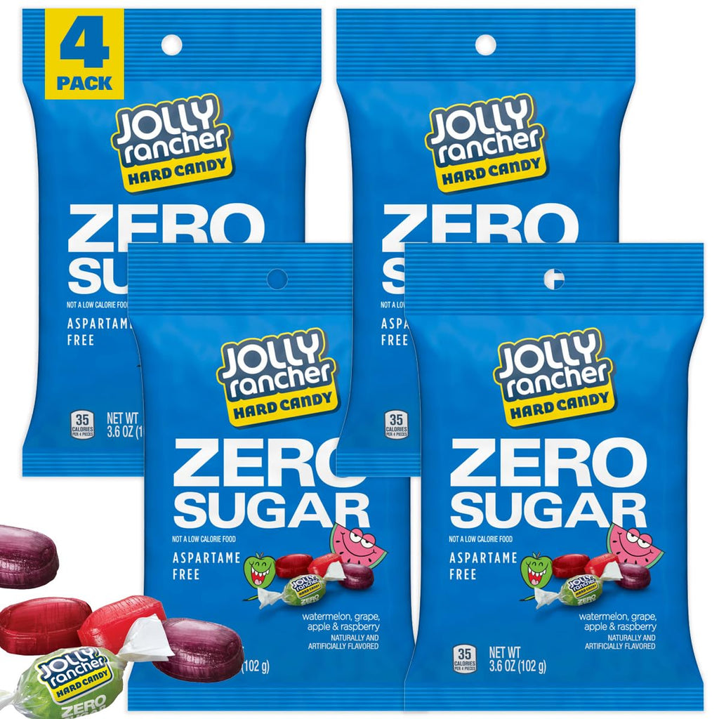 Zero Sugar Jolly Ranchers, 3.6 Ounce Bag