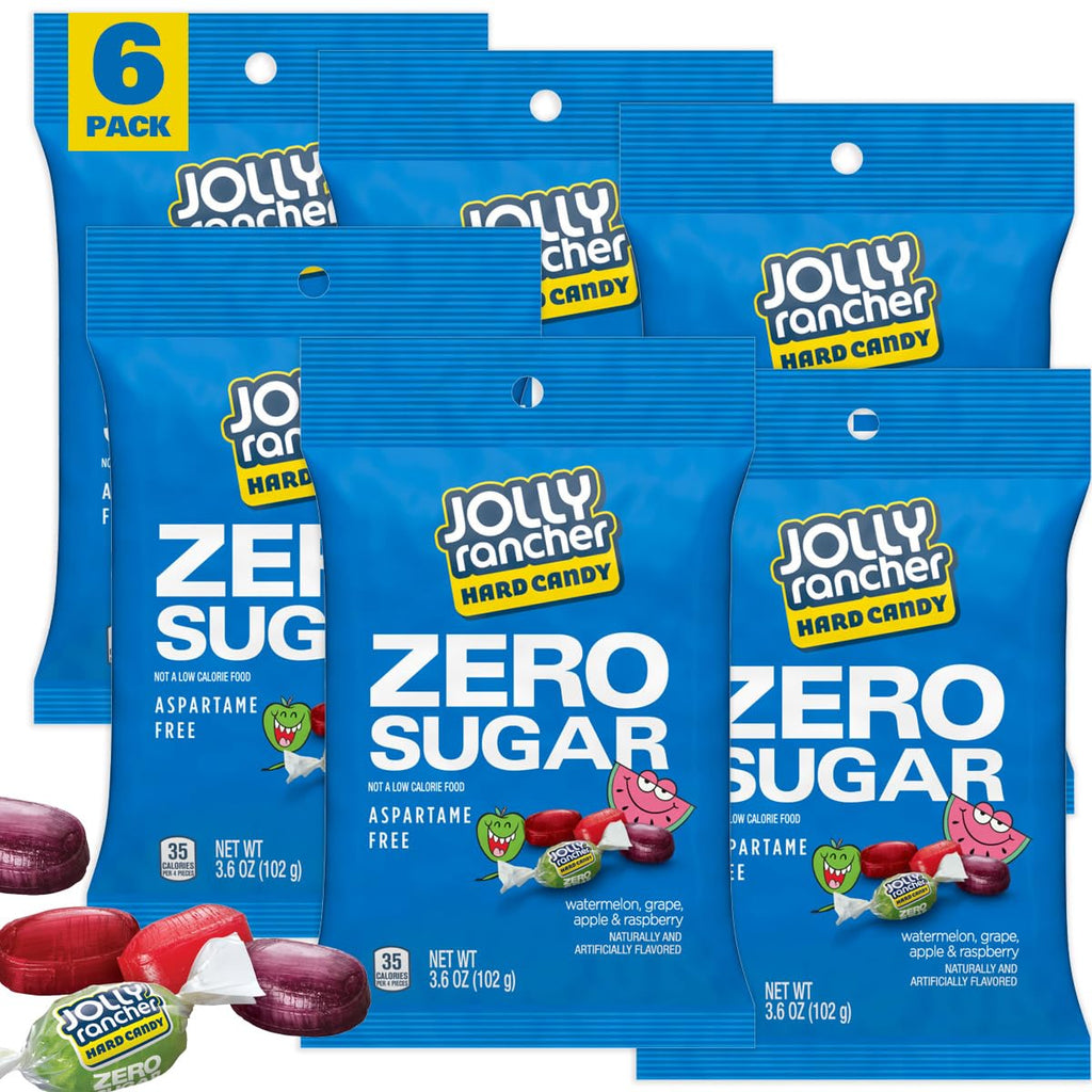Zero Sugar Jolly Ranchers, 3.6 Ounce Bag