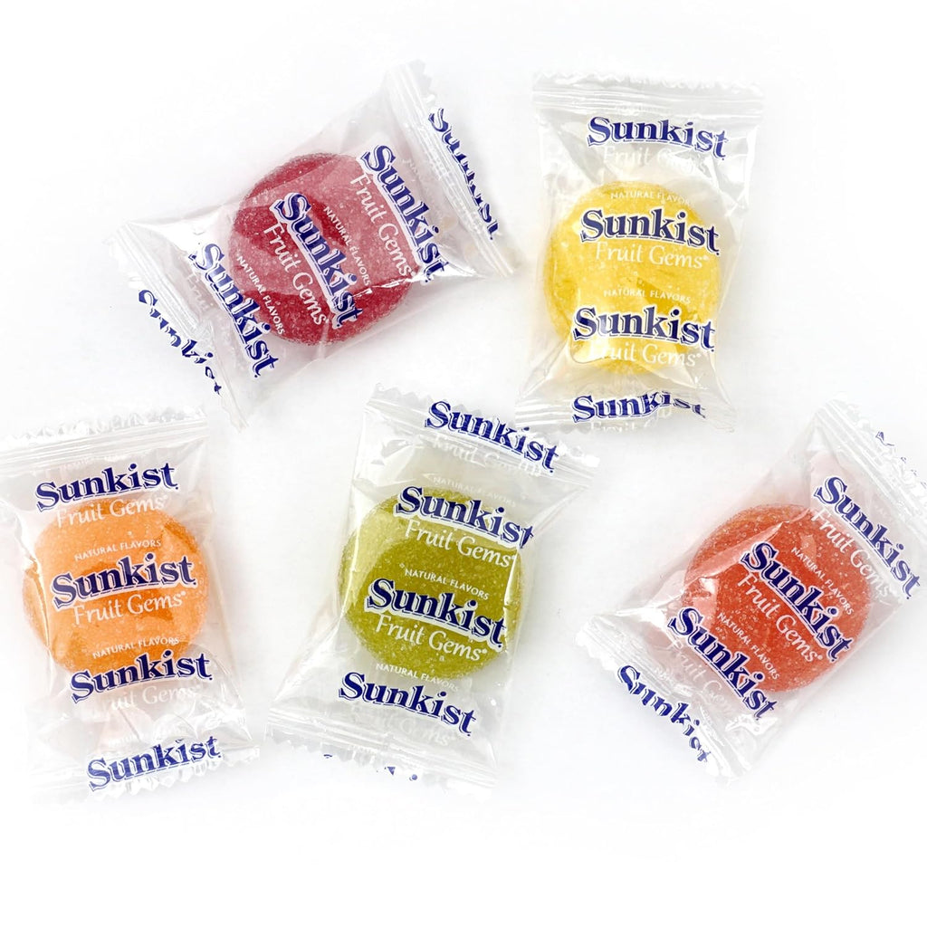 Sunkist Fruit Gems, Fruit Gems, Soft Candy Individually Wrapped