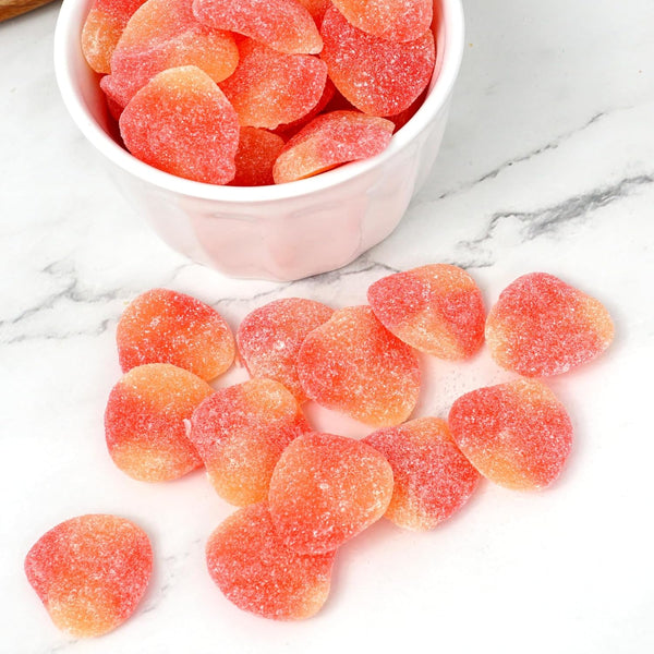 Haribo Peaches Gummi Candy, 1 Pound Bulk Bag