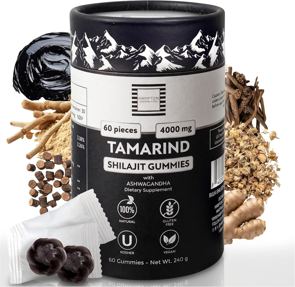 Shilajit Gummies, 60 Tamarind Flavor, 4000mg