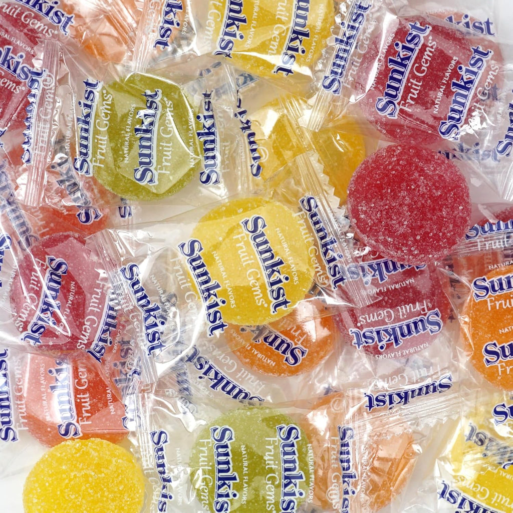Sunkist Fruit Gems, Fruit Gems, Soft Candy Individually Wrapped