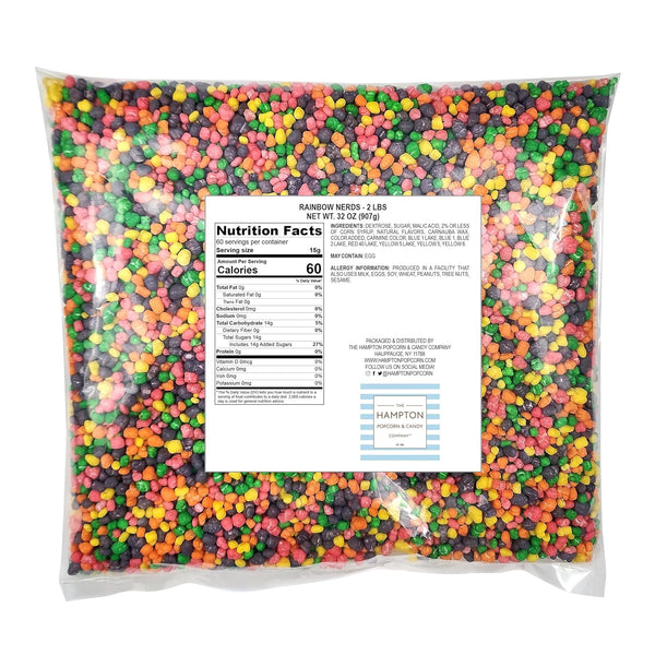 Nerds Candy Rainbow, 2 Pound Bulk Bag