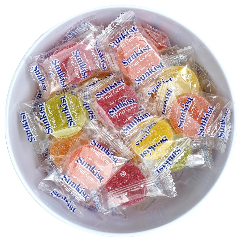 Sunkist Fruit Gems, Fruit Gems, Soft Candy Individually Wrapped