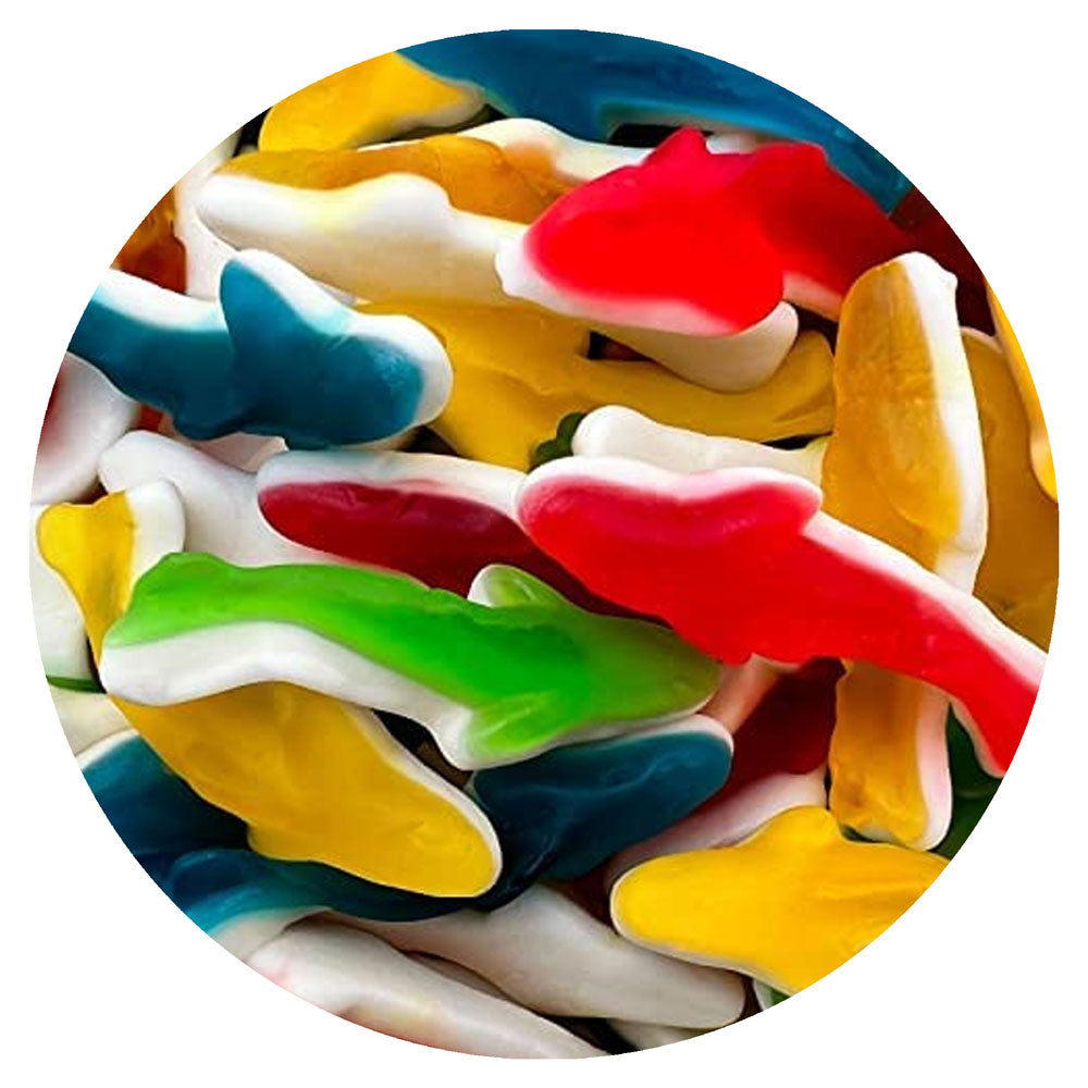 Assorted Gummy Sharks 5 lb. Bulk Bag