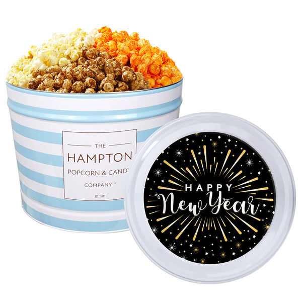 3 Flavor Hampton Classic: 2 Gallon Popcorn Tin