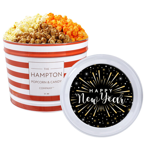 3 Flavor Hampton Classic: 2 Gallon Popcorn Tin
