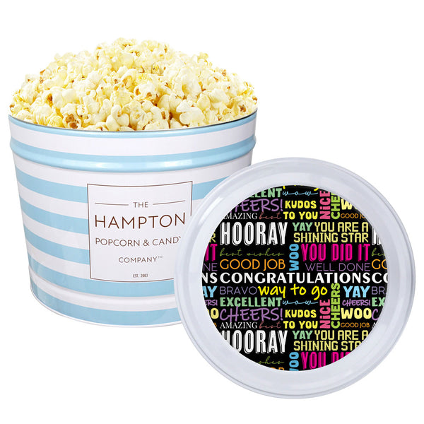 Butter Popcorn: 2 Gallon Popcorn Tin