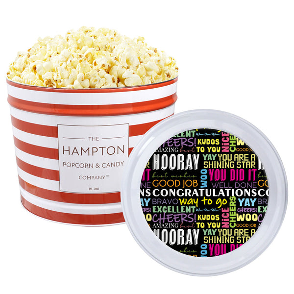 Butter Popcorn: 2 Gallon Popcorn Tin