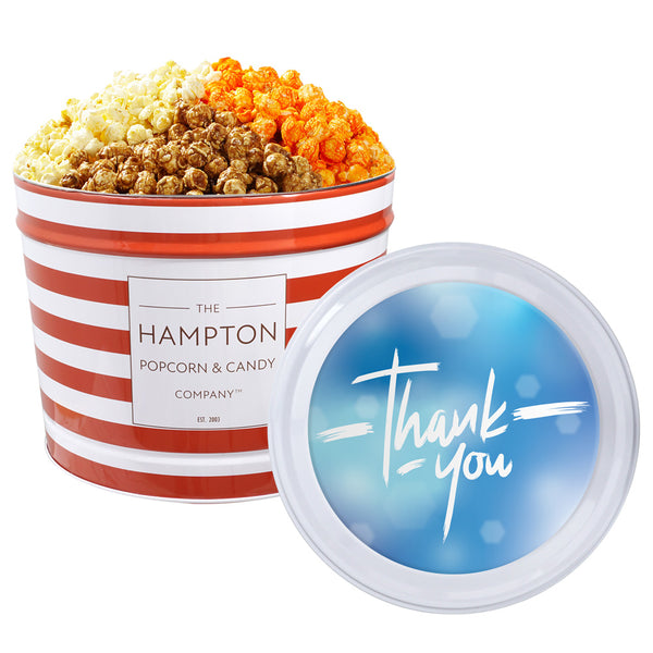 3 Flavor Hampton Classic: 2 Gallon Popcorn Tin