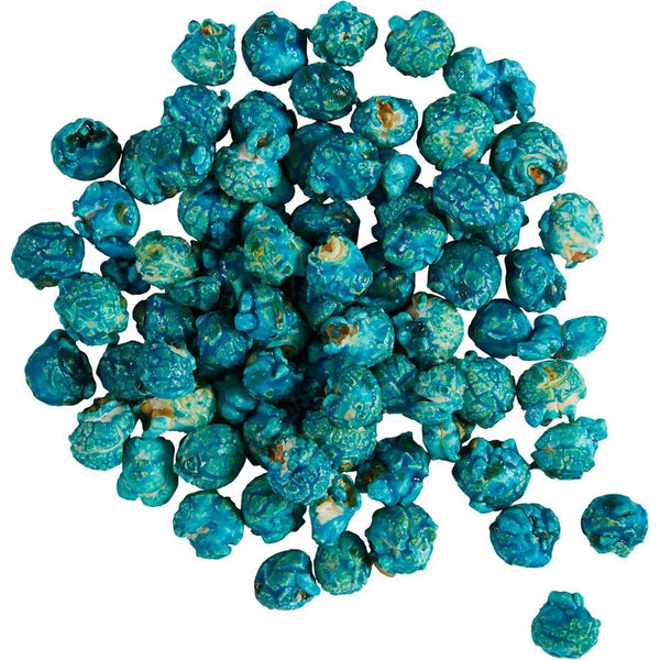 Turquoise Popcorn Bucket with Scoop, 20 Ounce, Blue Raspberry Flavored Popcorn
