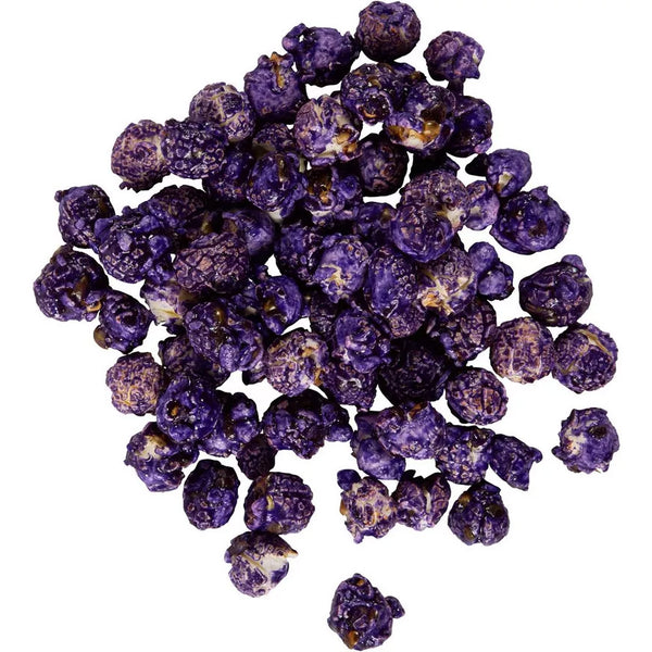 Purple Popcorn Bucket with Scoop, 20 Ounce, Grape Flavored Popcorn