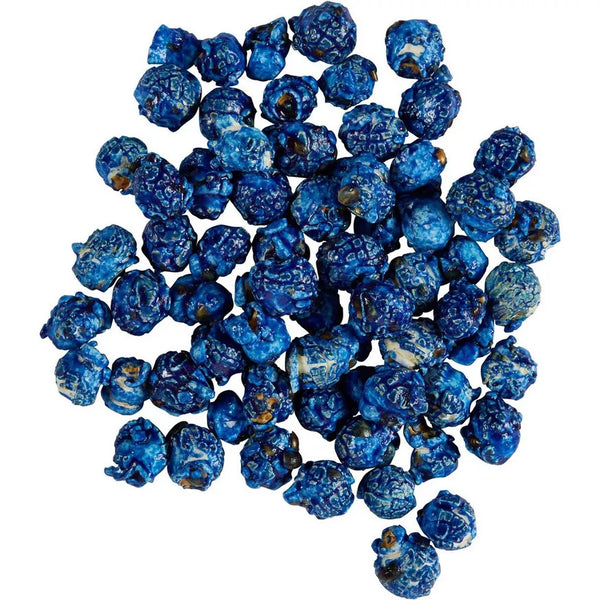 Blue Popcorn Bucket with Scoop, 20 Ounce, Blueberry Flavored Popcorn
