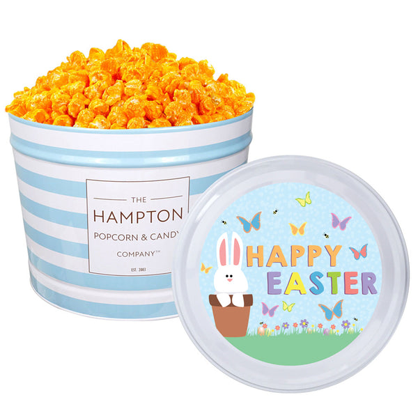 Orange Cheddar Cheese Popcorn: 2 Gallon Popcorn Tin