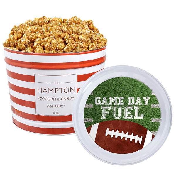 Caramel Popcorn: 2 Gallon Popcorn Tin