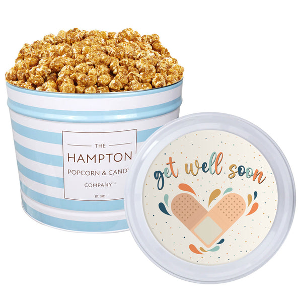 Caramel Popcorn: 2 Gallon Popcorn Tin