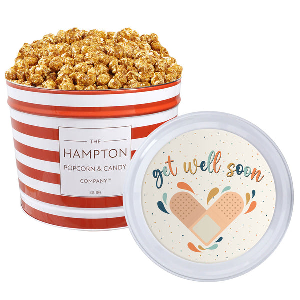 Caramel Popcorn: 2 Gallon Popcorn Tin