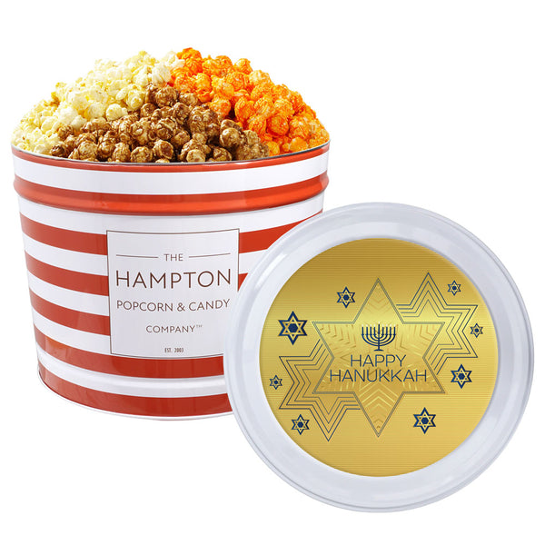 3 Flavor Hampton Classic: 2 Gallon Popcorn Tin