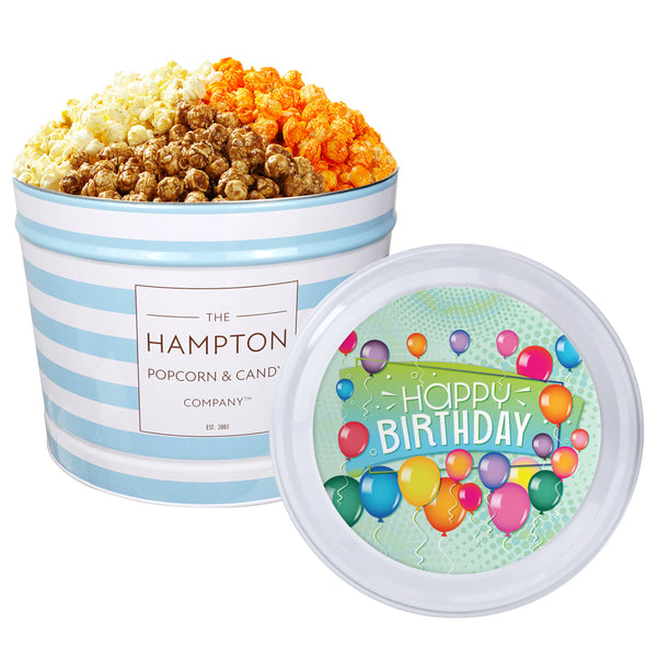 3 Flavor Hampton Classic: 2 Gallon Popcorn Tin