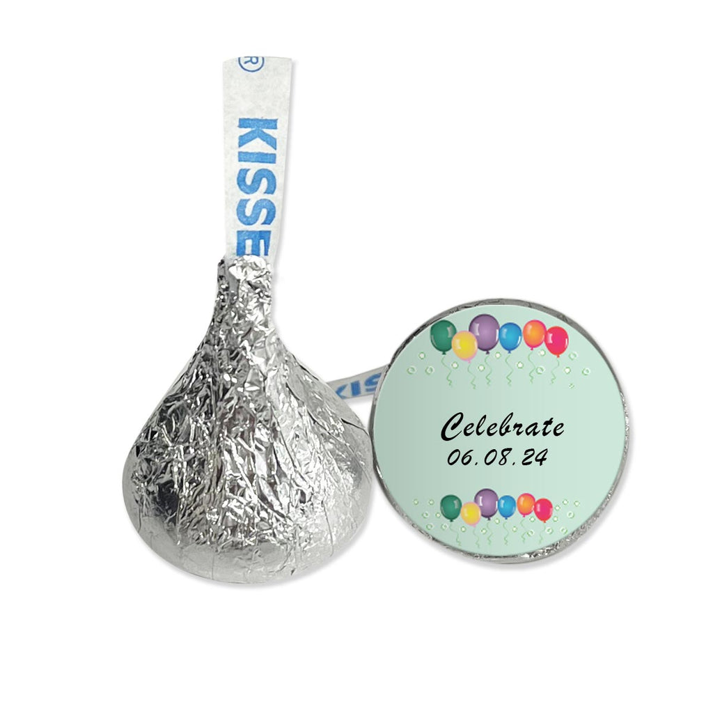 Personalized Balloons Hershey's Kisses - 108 Pieces