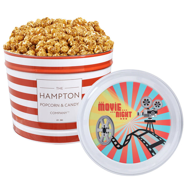 Caramel Popcorn: 2 Gallon Popcorn Tin
