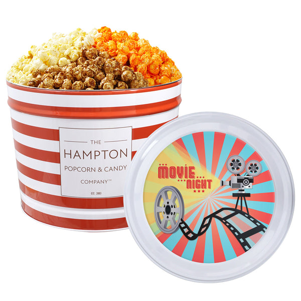 3 Flavor Hampton Classic: 2 Gallon Popcorn Tin