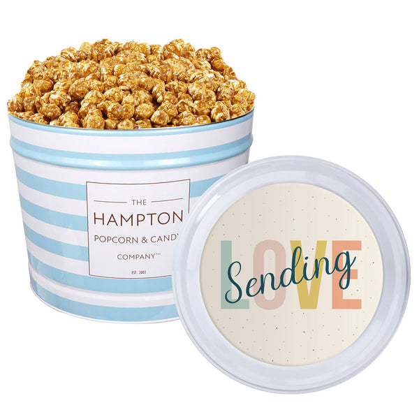 Caramel Popcorn: 2 Gallon Popcorn Tin