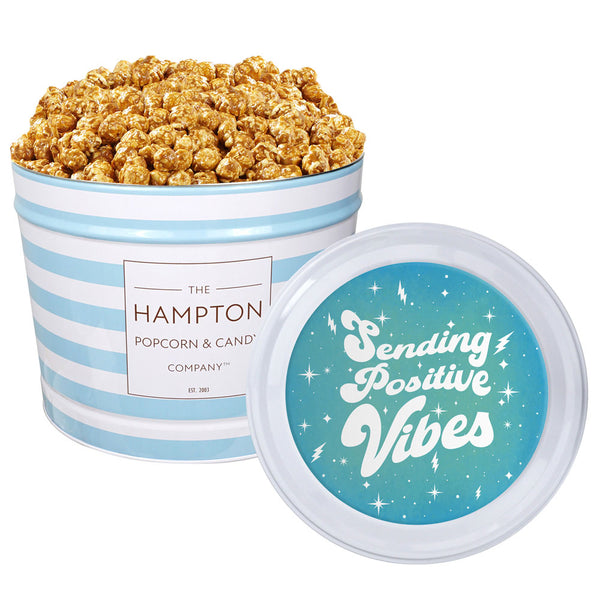 Caramel Popcorn: 2 Gallon Popcorn Tin