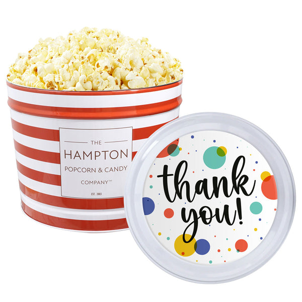 Butter Popcorn: 2 Gallon Popcorn Tin