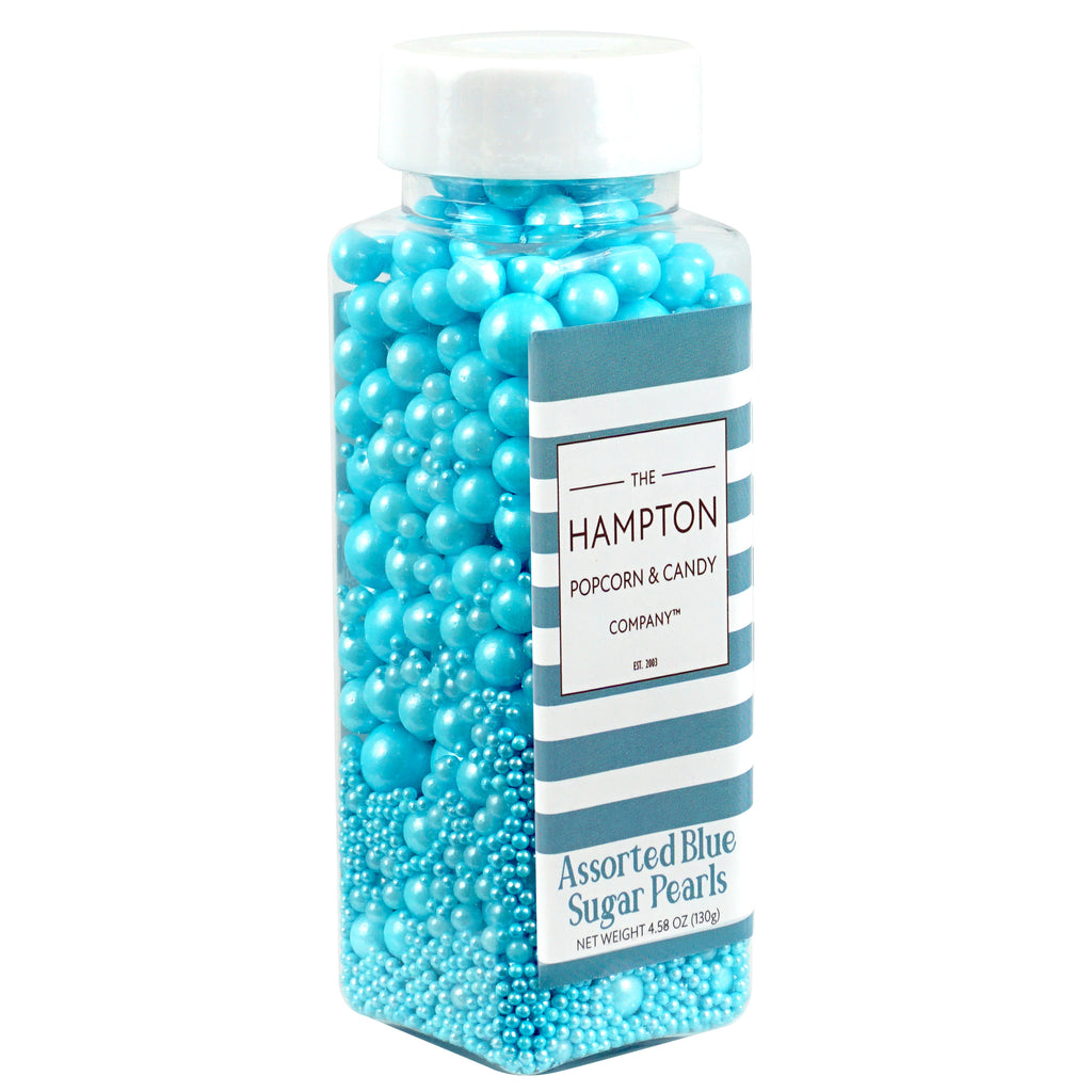 Blue Edible Pearl Sugar Sprinkles, 4.58 oz