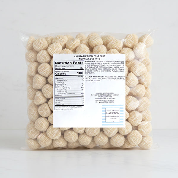 Champagne Bubbles Gummy Candy, 2.2 Pound Bulk Bag