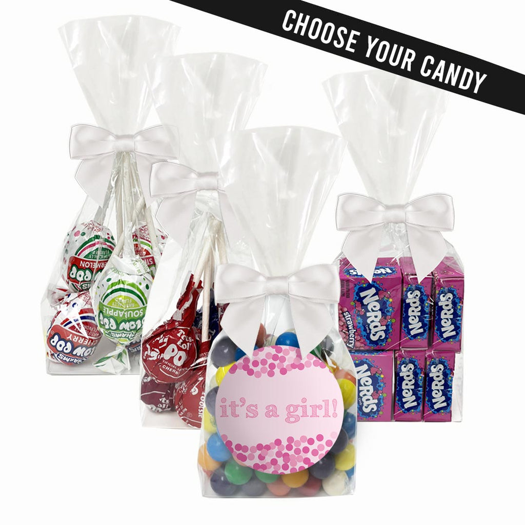 "It's A Girl!" - Baby Shower Personalized Candy Favors - 12 Pack