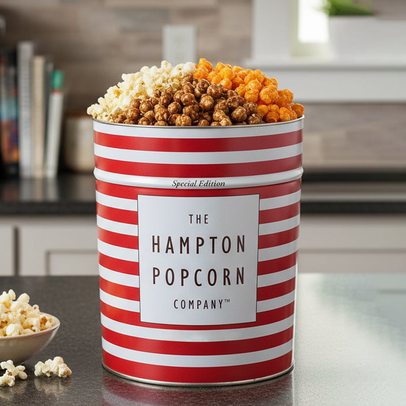 3 Flavor Hampton Classic: 3.5 Gallon Red & White Stripe