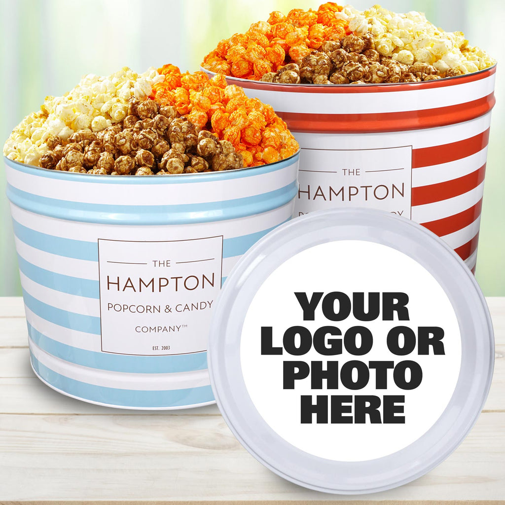 Personalized 3 Flavor Hampton Classic Popcorn Tin