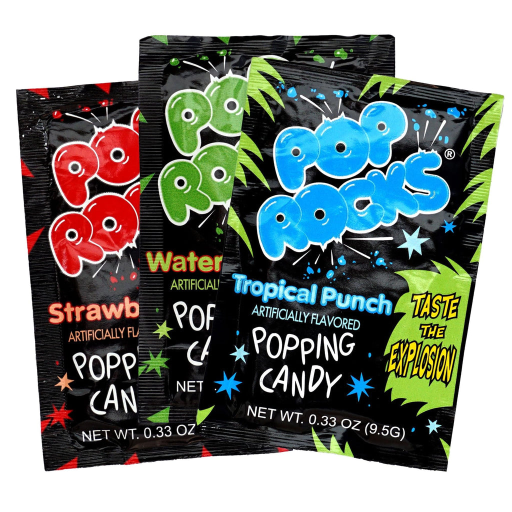 Pop Rocks Candy 3 Pack, Watermelon, Strawberry, Tropical Punch
