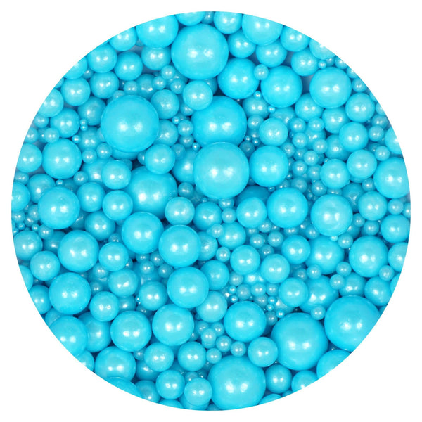 Blue Edible Pearl Sugar Sprinkles, 4.58 oz