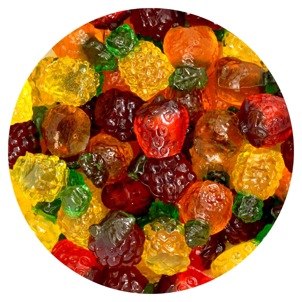 3D Fruit Gummy Candy, 1 Pound Bulk Bag