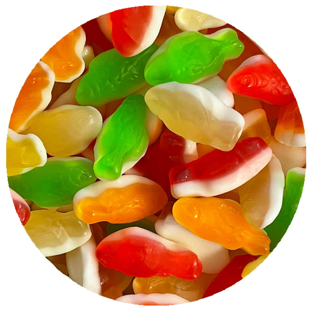 Assorted Mini Gummy Fish, 1 Pound Bulk Bag