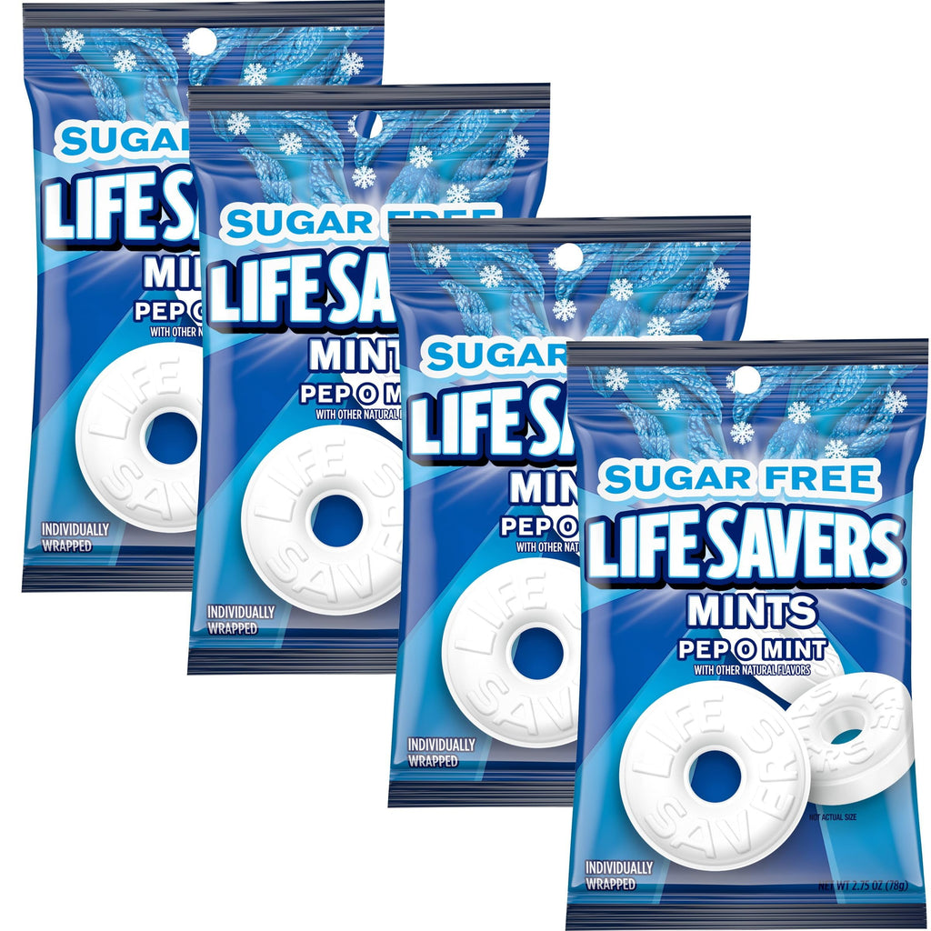 Sugar Free Lifesavers Pep O Mint, 2.75 Ounce (Pack of 4)