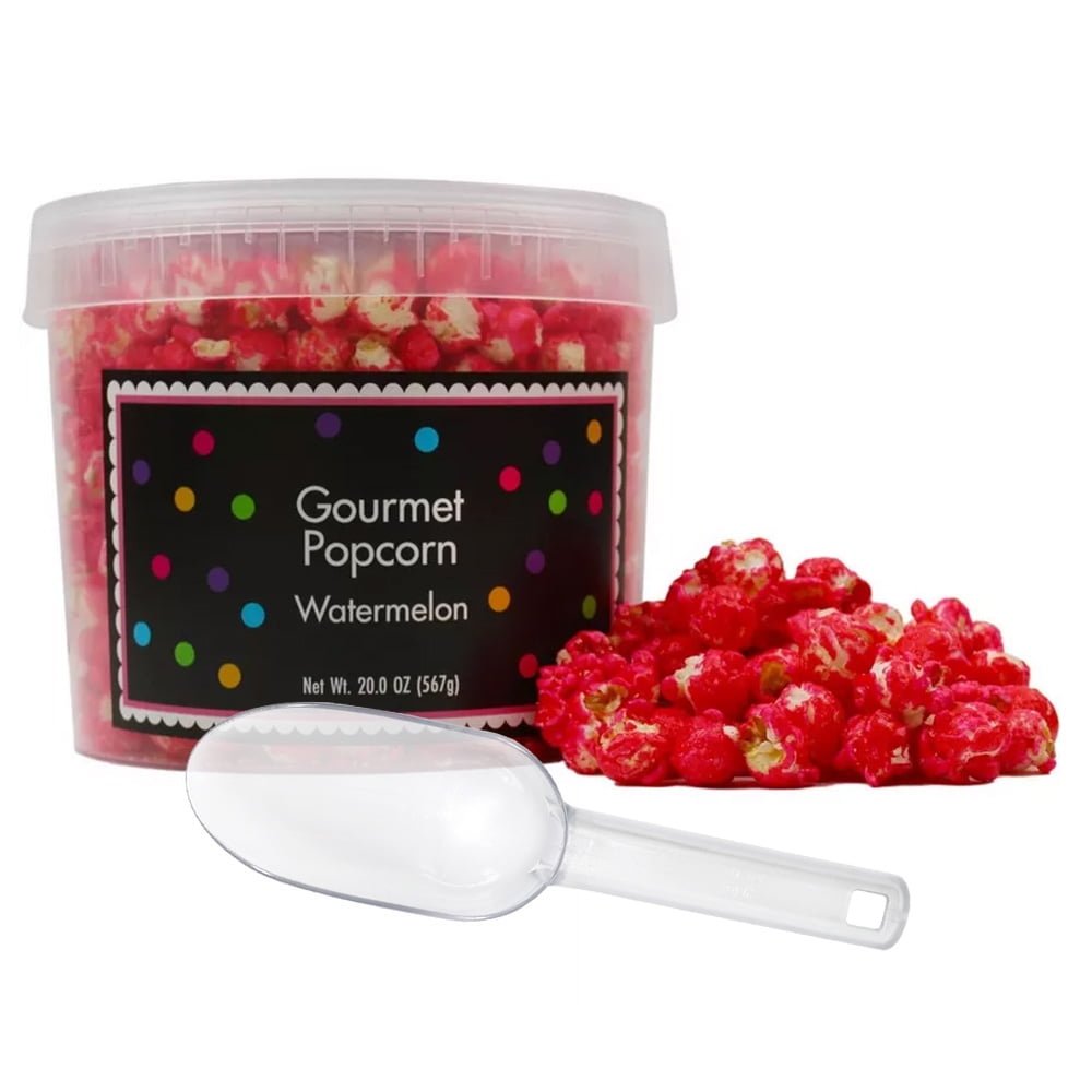 Pink Popcorn with Scoop, 20 Ounce, Watermelon Flavored Popcorn